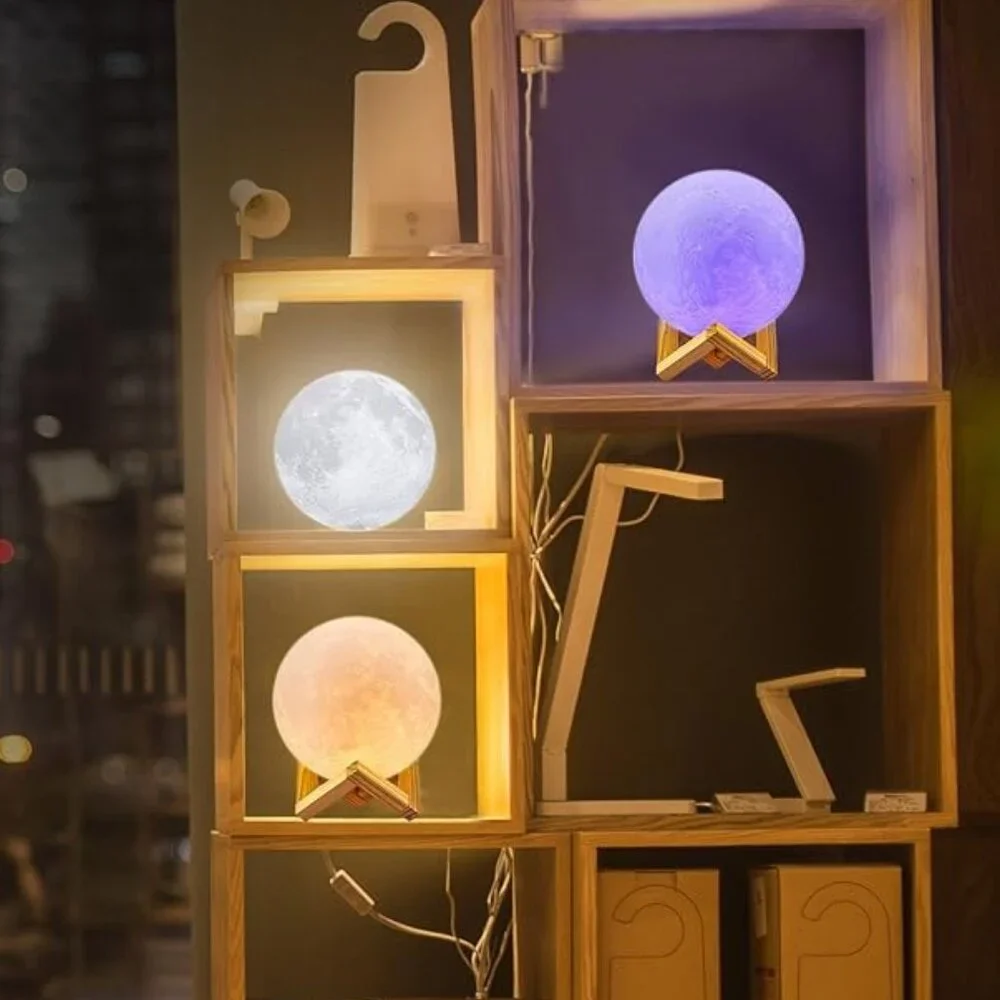 Moon Lamp, 16 Colors LED Night Light for Kids